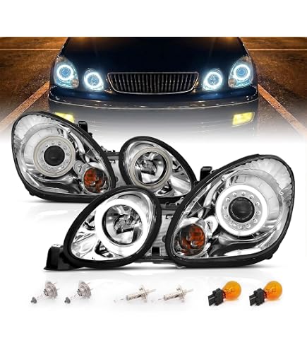 AmeriLite L.E.D Taillights Red/Clear for Lexus GS300/400/430